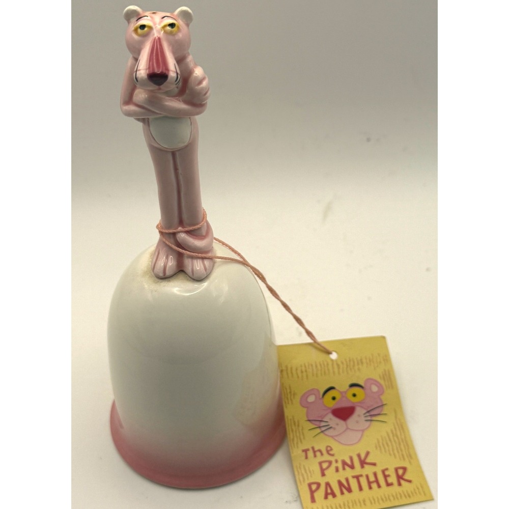 Royal Orleans Pink Panther Ceramic Bell Good 1981 Vintage United Artists Tag